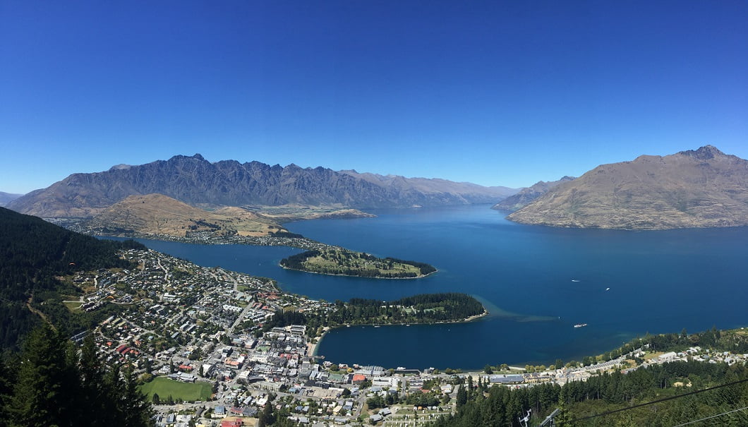 Foto Panoramica de Queenstown, Nova Zelândia - Arq Pessoal Val Akemi