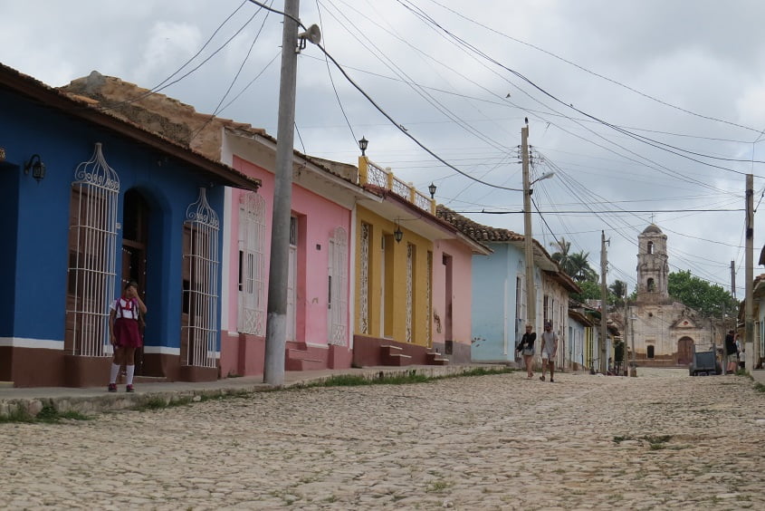 Ruas do centro histórico de Trinidad, Cuba