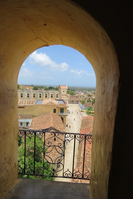 Vista panoramica do centro histórico de Trinidad, Cuba