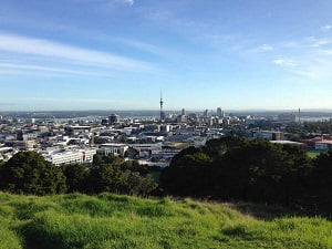 Vista da cidade de Auckland