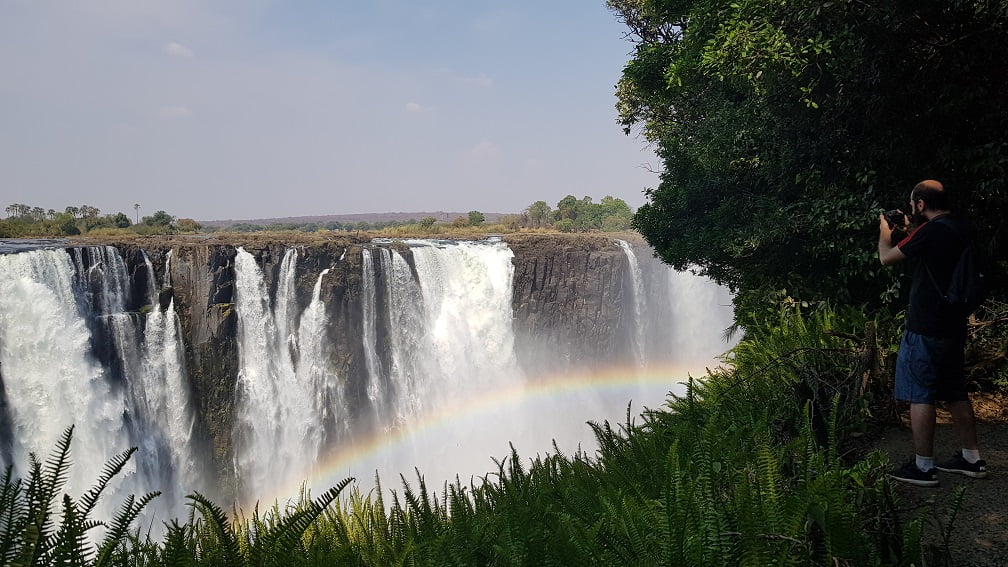 Vista da Victoria Falls, Zimbabwe