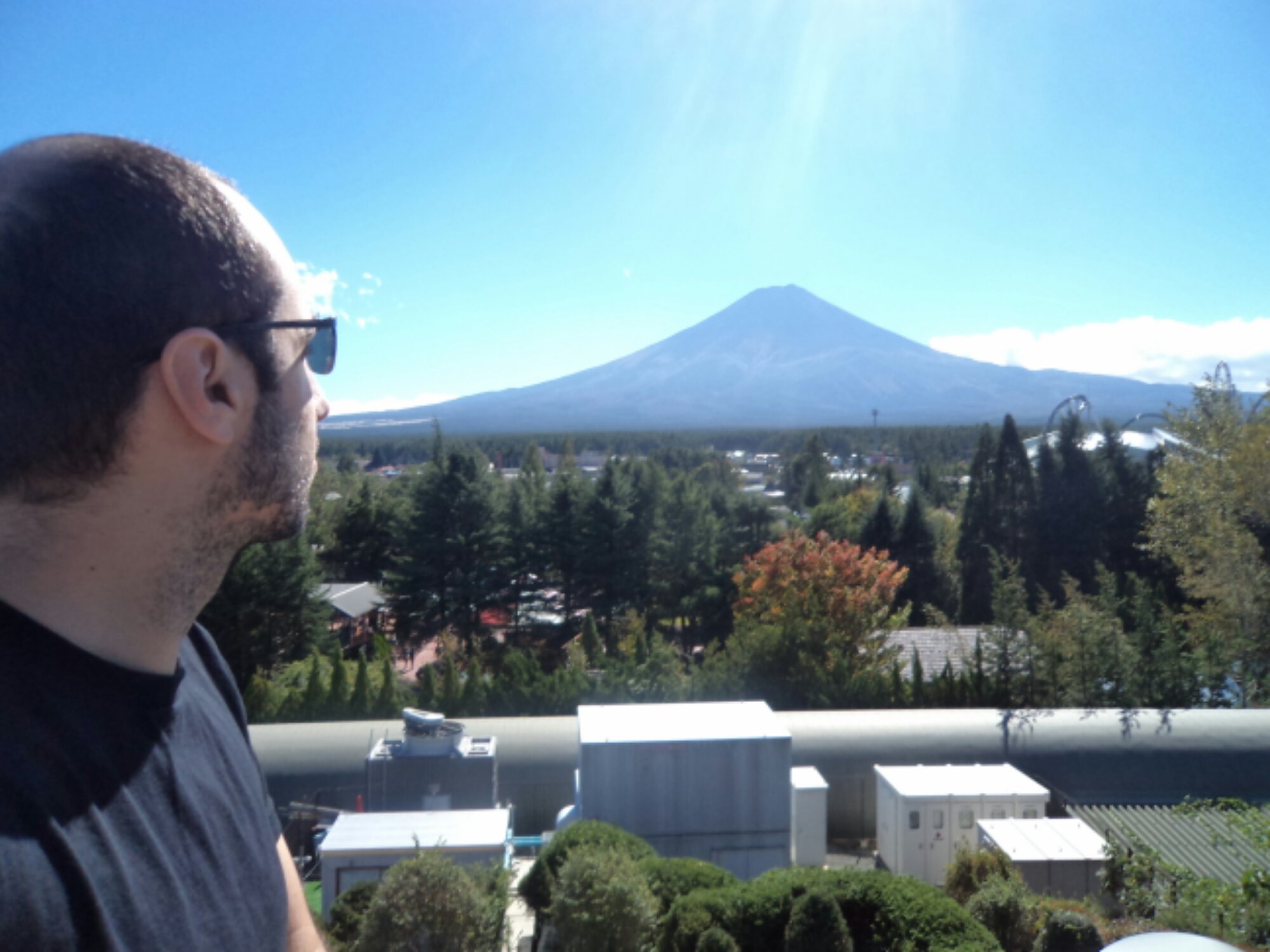 Fujisan visto do mirante do Fuji-Q