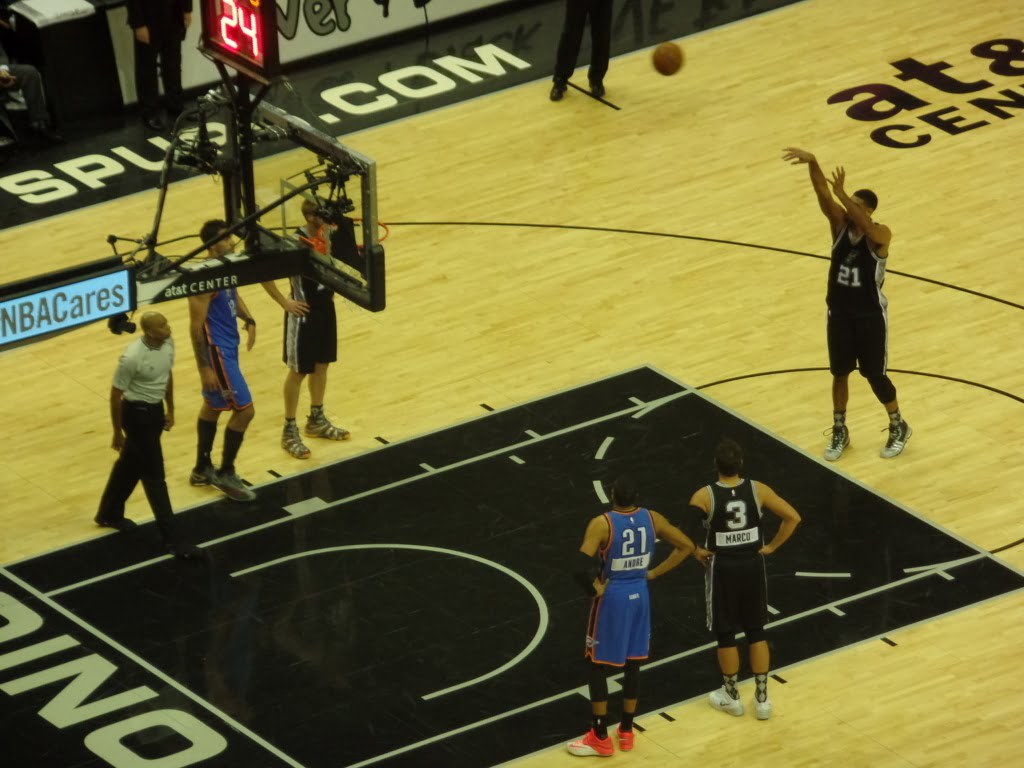 Bonus 2 - Tim Duncan arremessando pelo San Antonio Spurs - San Antonio, EUA