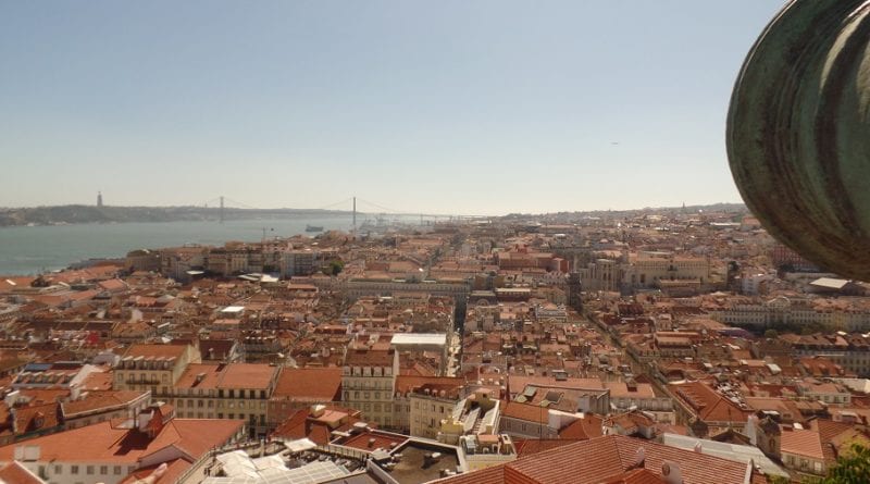 Vista do Castelo de São Jorde em Lisboa, Portugal
