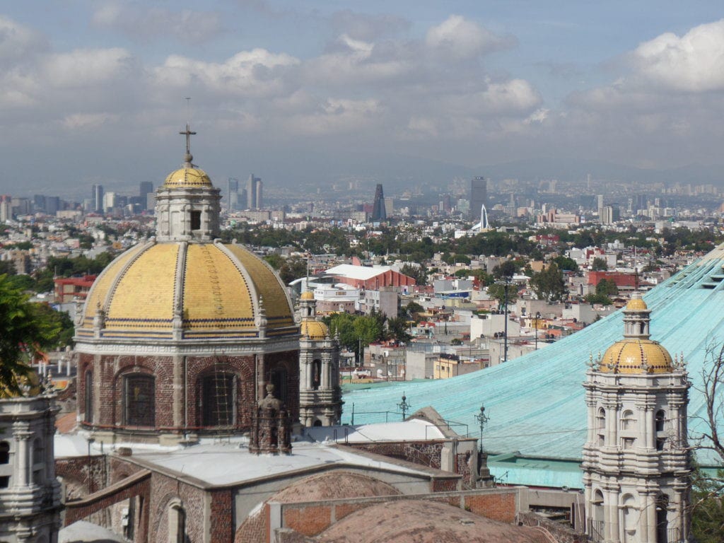 Vista do alto da Basilica de Guadalupe, Cidade do México
