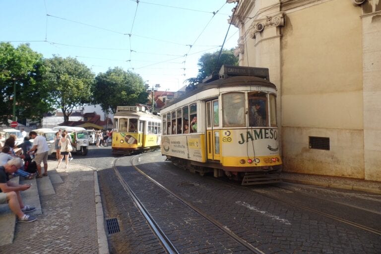 Ruas de Lisboa em Portugal