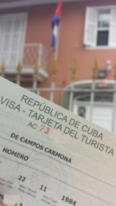 Tarjeta Turística, o visto de turismo para Cuba