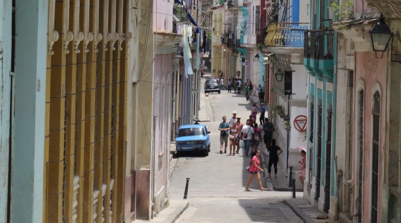 Ruas do centro histórico de Havana, Cuba
